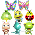 Kids Birthday Party Kindergarten Happy Children's Day Cartoon Insect Butterfly Ladybug Snail Foil Balloons
